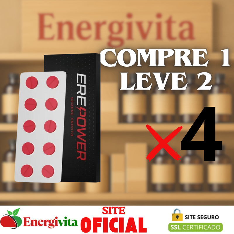 Erepower - Compre 1 Leve 2 - Melhore Seu Desempenho