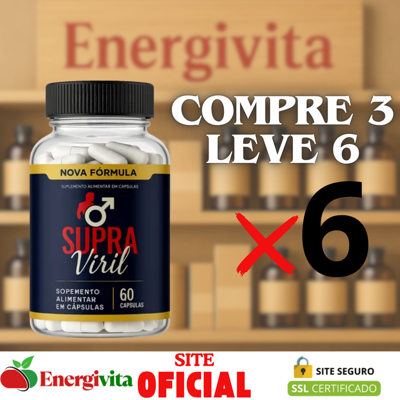 Supra Viril – Vitalidade, Confiança e Energia Masculina - 10% De Desconto no PIX
