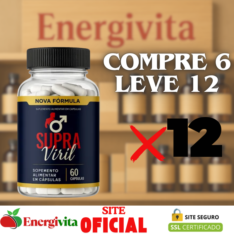 Supra Viril – Vitalidade, Confiança e Energia Masculina - 10% De Desconto no PIX