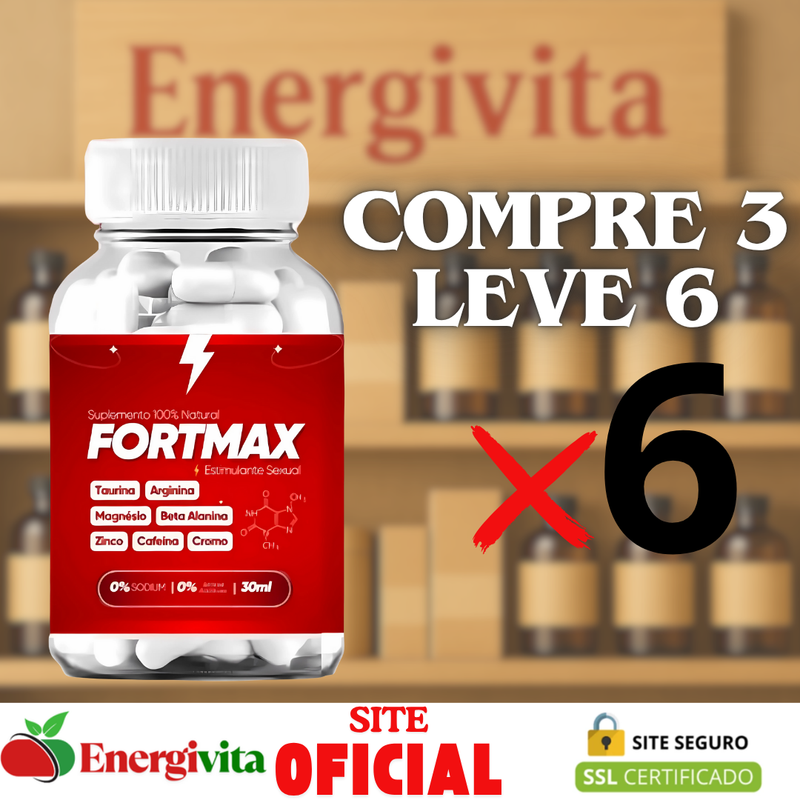 Fortmax – Potência e Aumento de Tamanho -  10% De Desconto no PIX